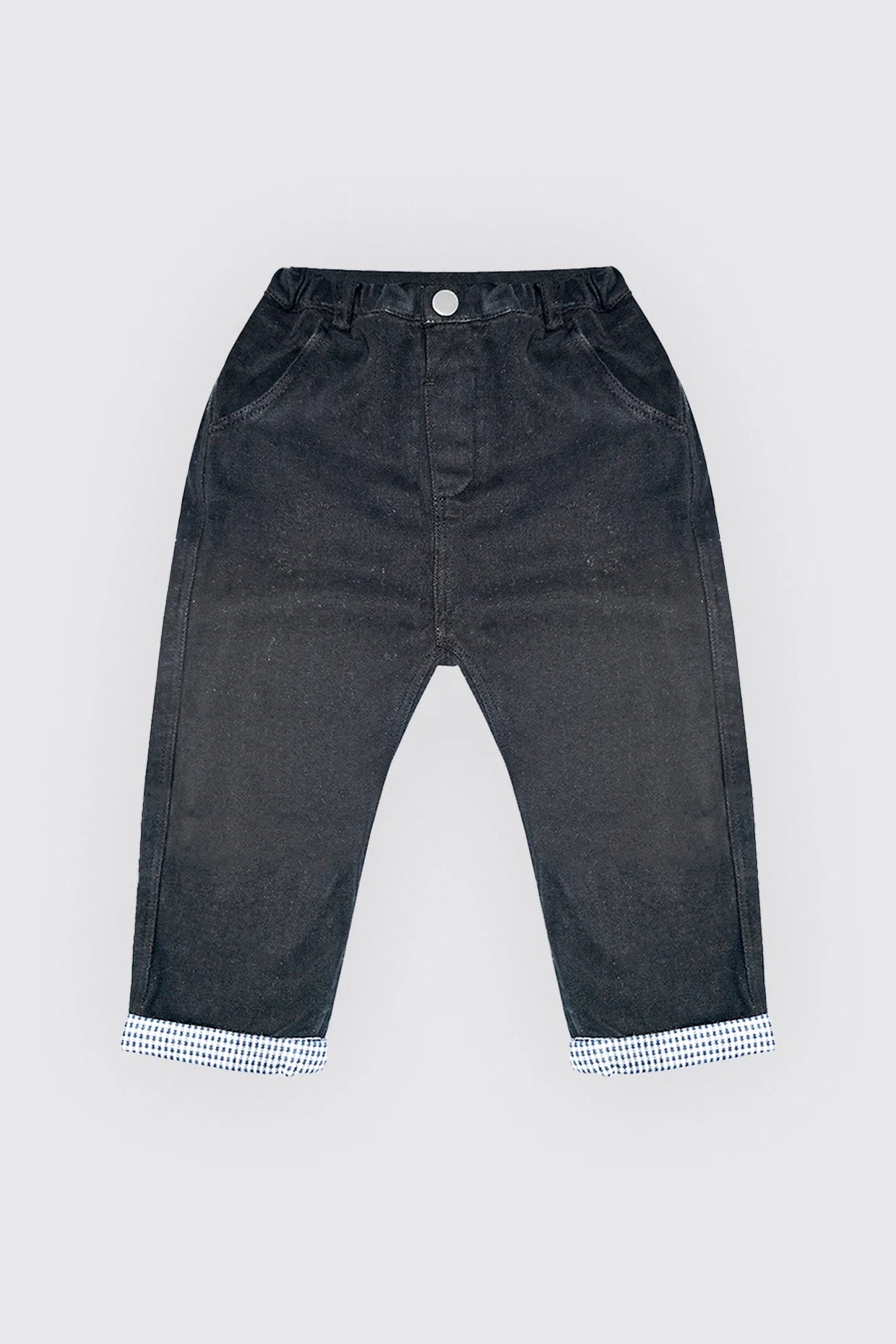 Pantalon noir en toile