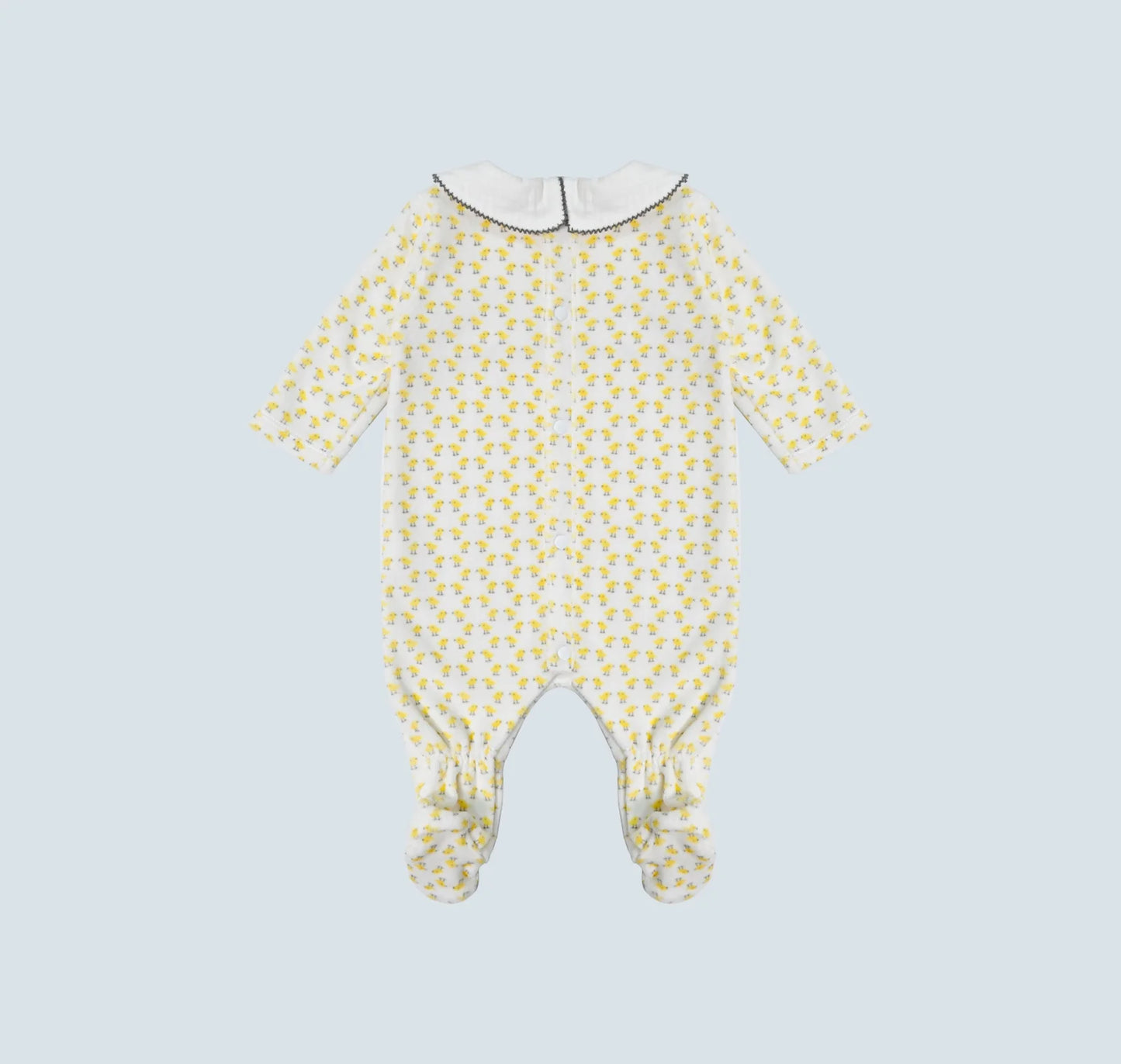Pack dort bien jaune grenouillère, moufles & Bonnet