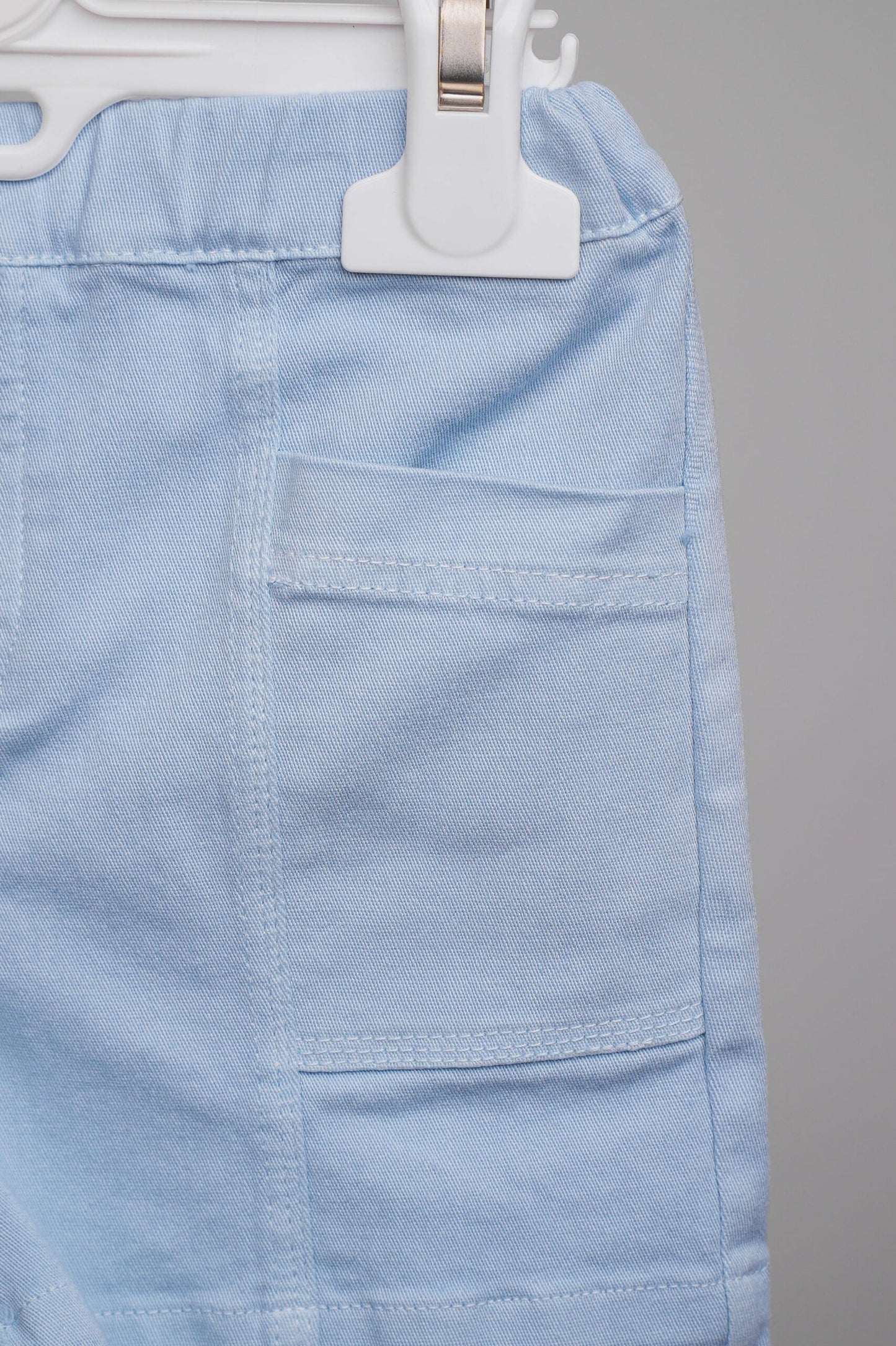 Short pour bébé garçon en gabardine 100 % coton