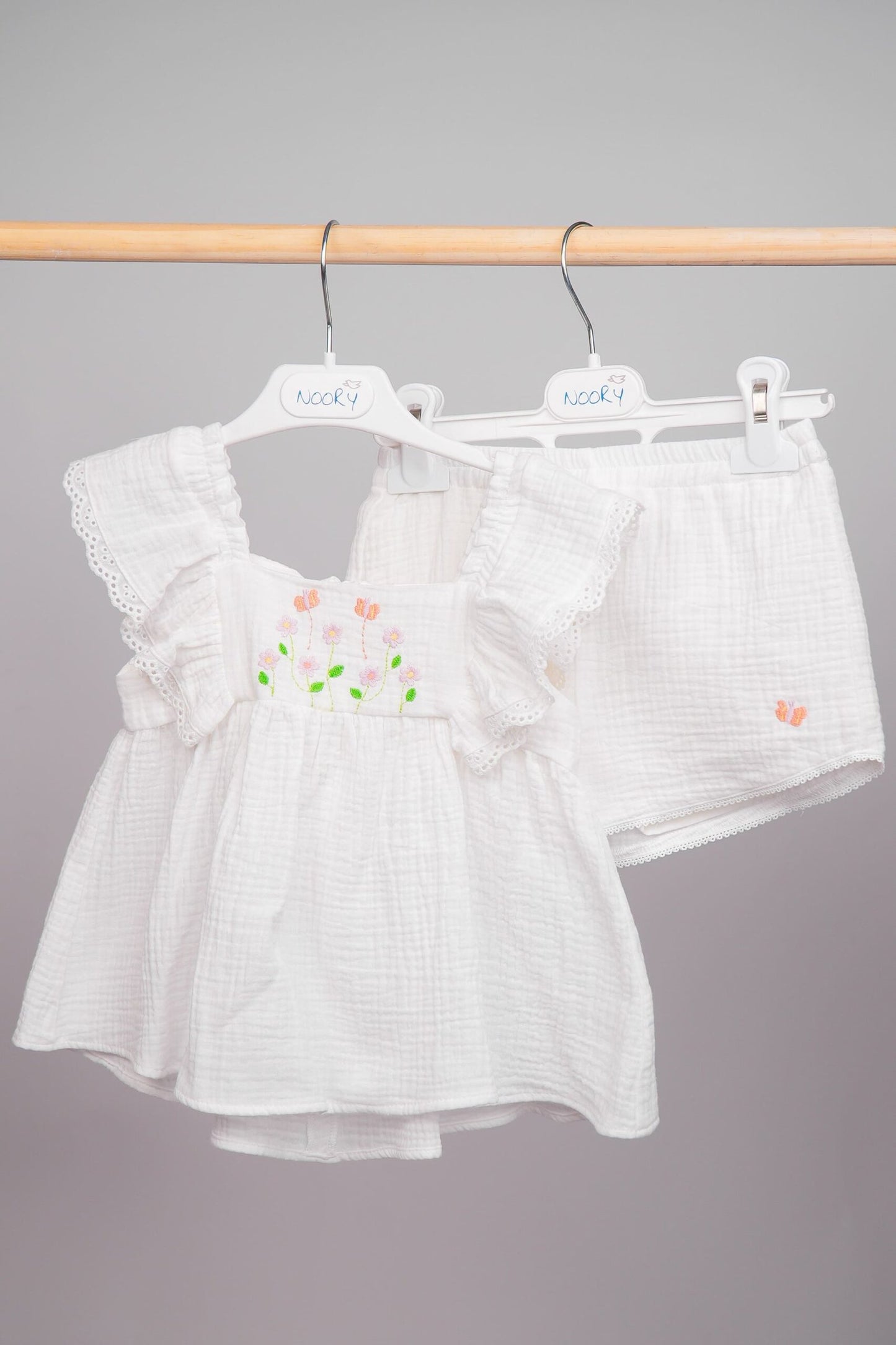 Ensemble d’Été en Double Gaze pour fille