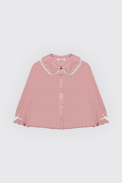 Chemise rouge pour fille