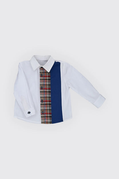 Chemise col classique en popeline 100% coton