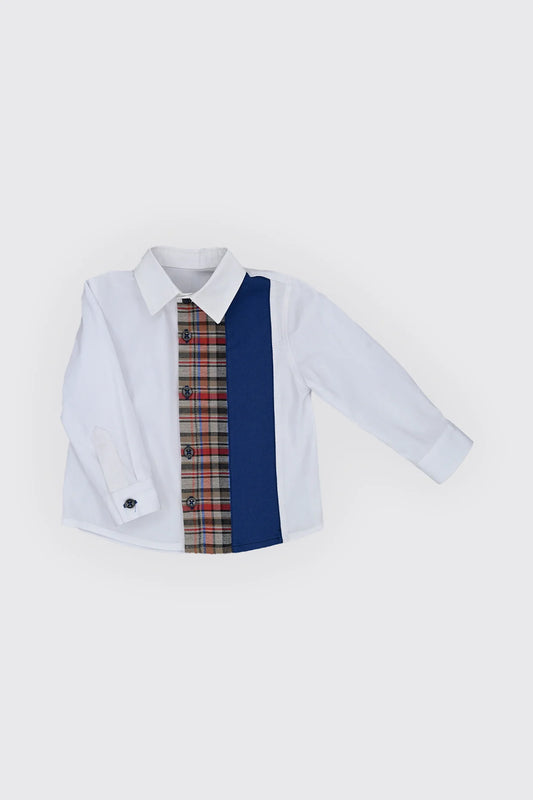 Chemise col classique en popeline 100% coton