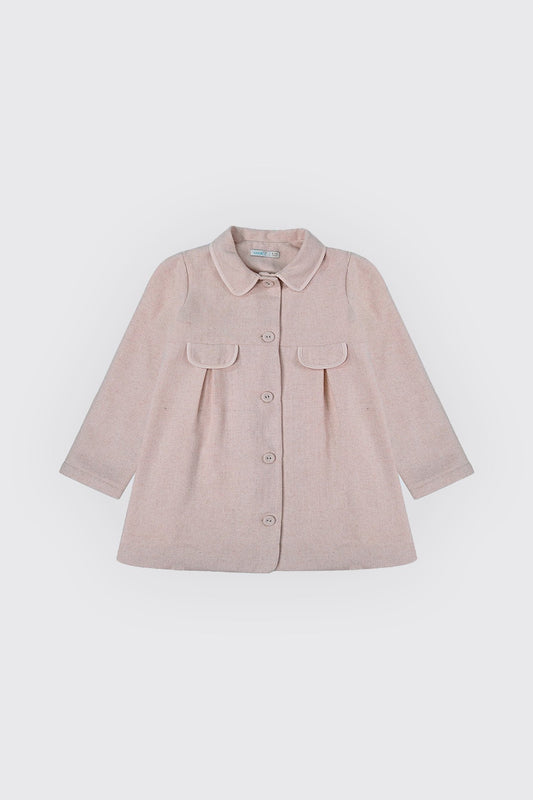 Manteau pour fille en tissu lainage