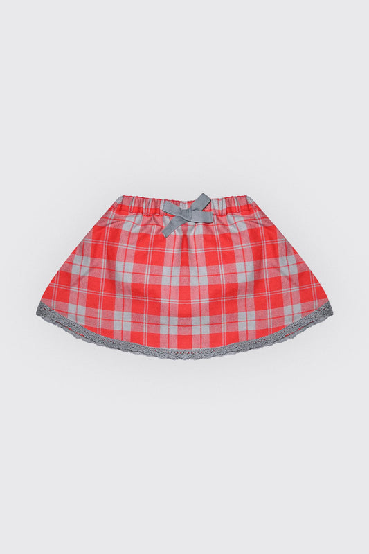 Jupe cloche à carreaux