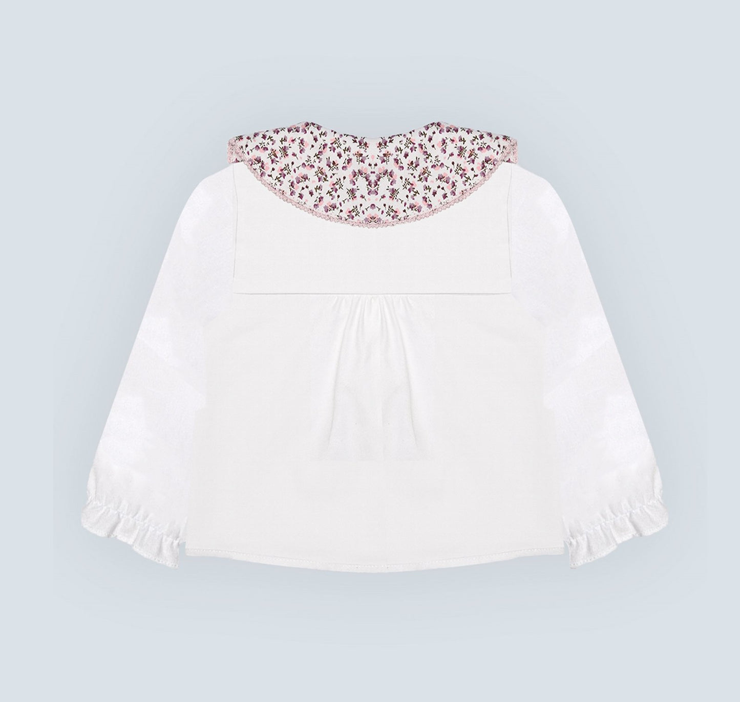 Chemise bébé fille avec col large