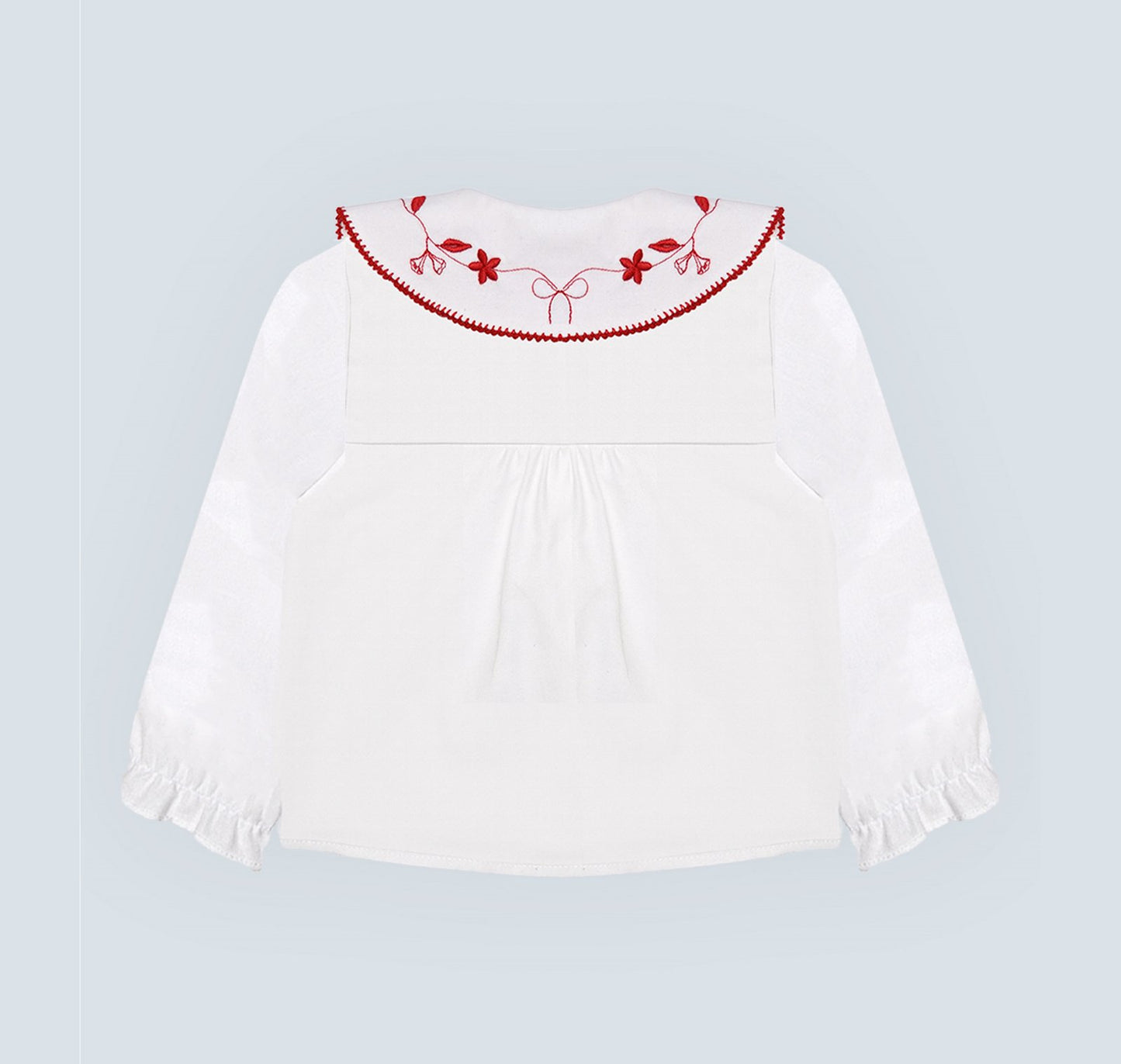 Chemise bébé fille avec col large