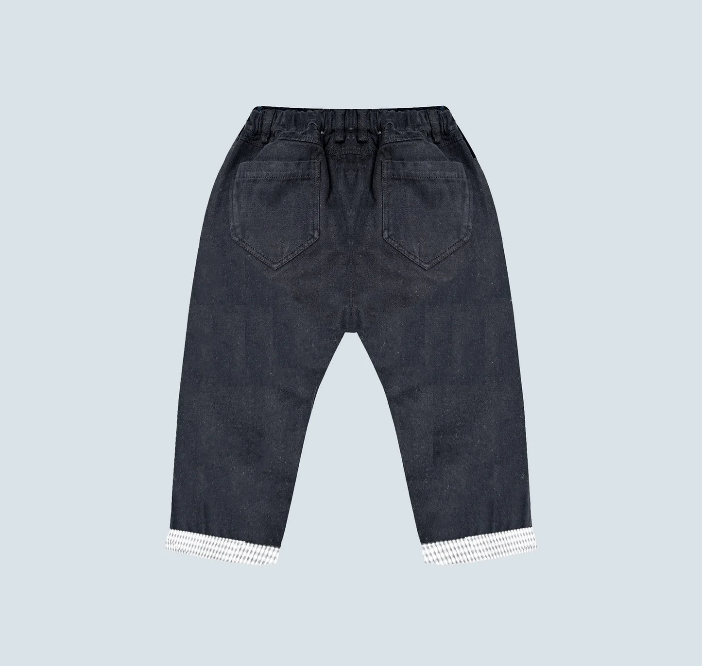 Pantalon noir en toile