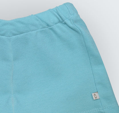 Short Vert en piqué 100% coton