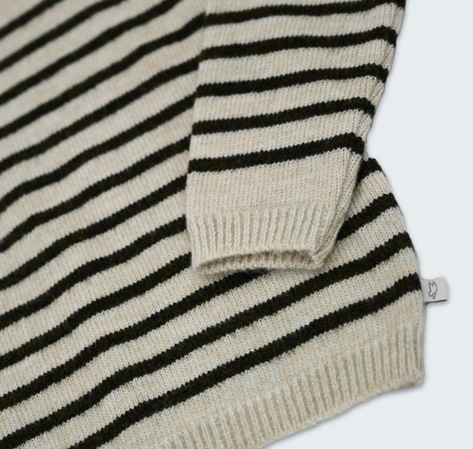 Pull à rayures en tricot
