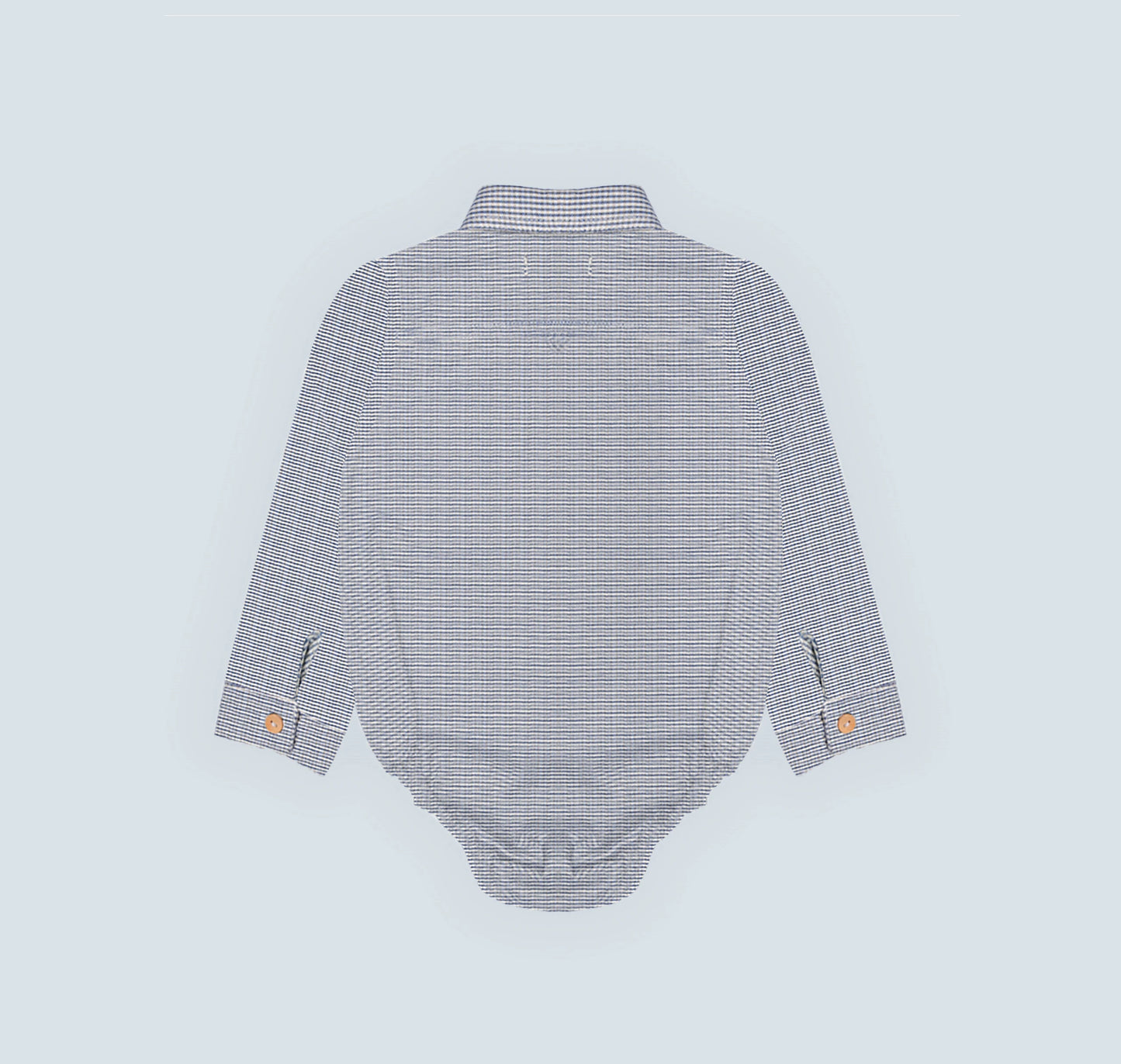 Chemise pour garçon en petits carreaux bleu