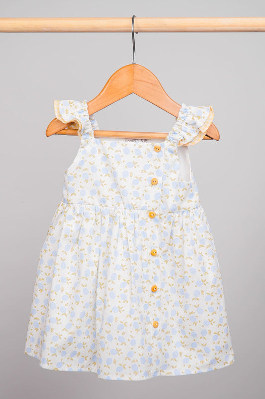 Robe pour bébé fille à manches volantées