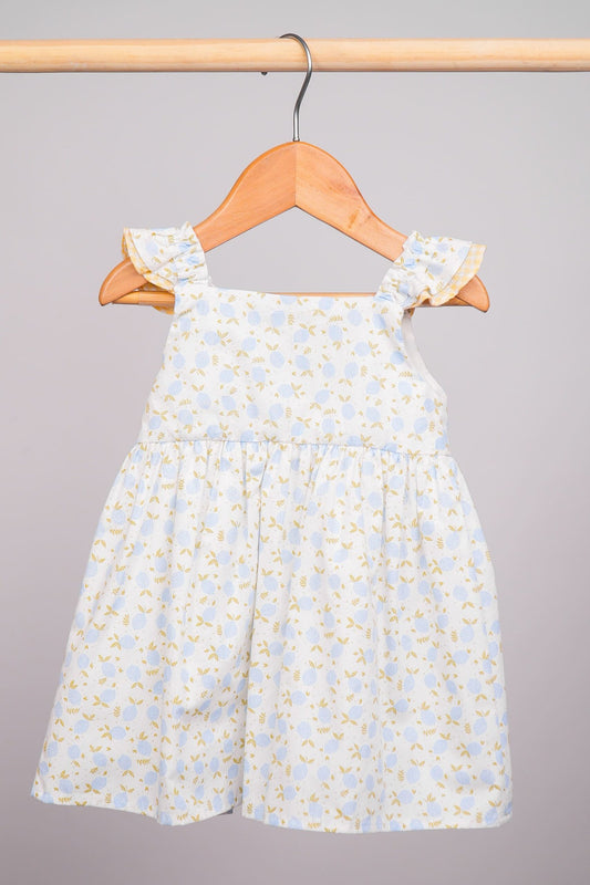 Robe pour bébé fille à manches volantées