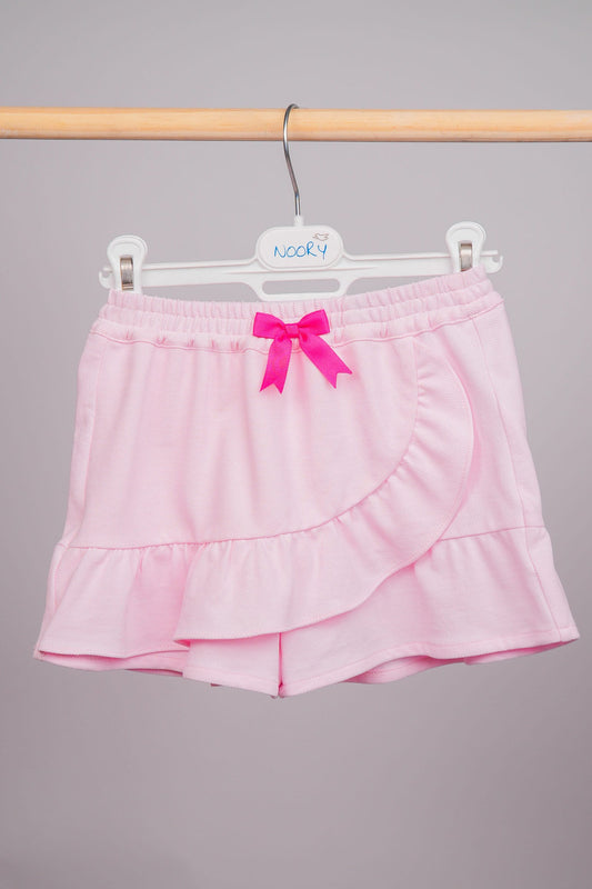 Ensemble pour fille en piqué rose 100 % coton