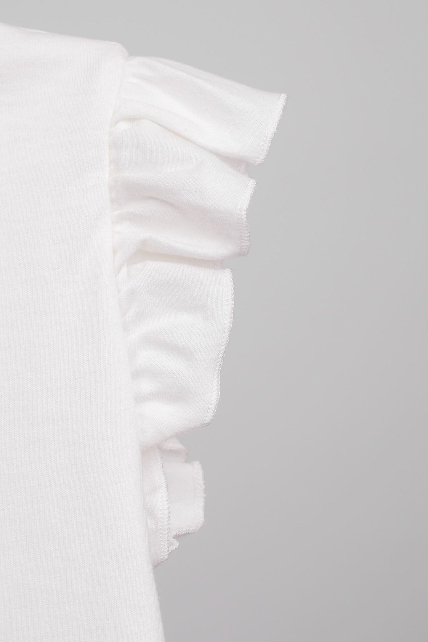 T-shirt pour filles avec manches volantées