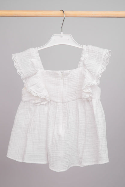 Ensemble d’Été en Double Gaze pour fille